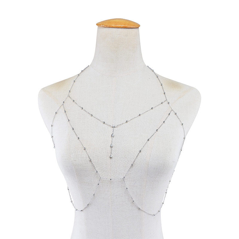 Diamantes de cuello de haz al por mayor Diamantes de cobre de cobre collares de cuerpo de malla